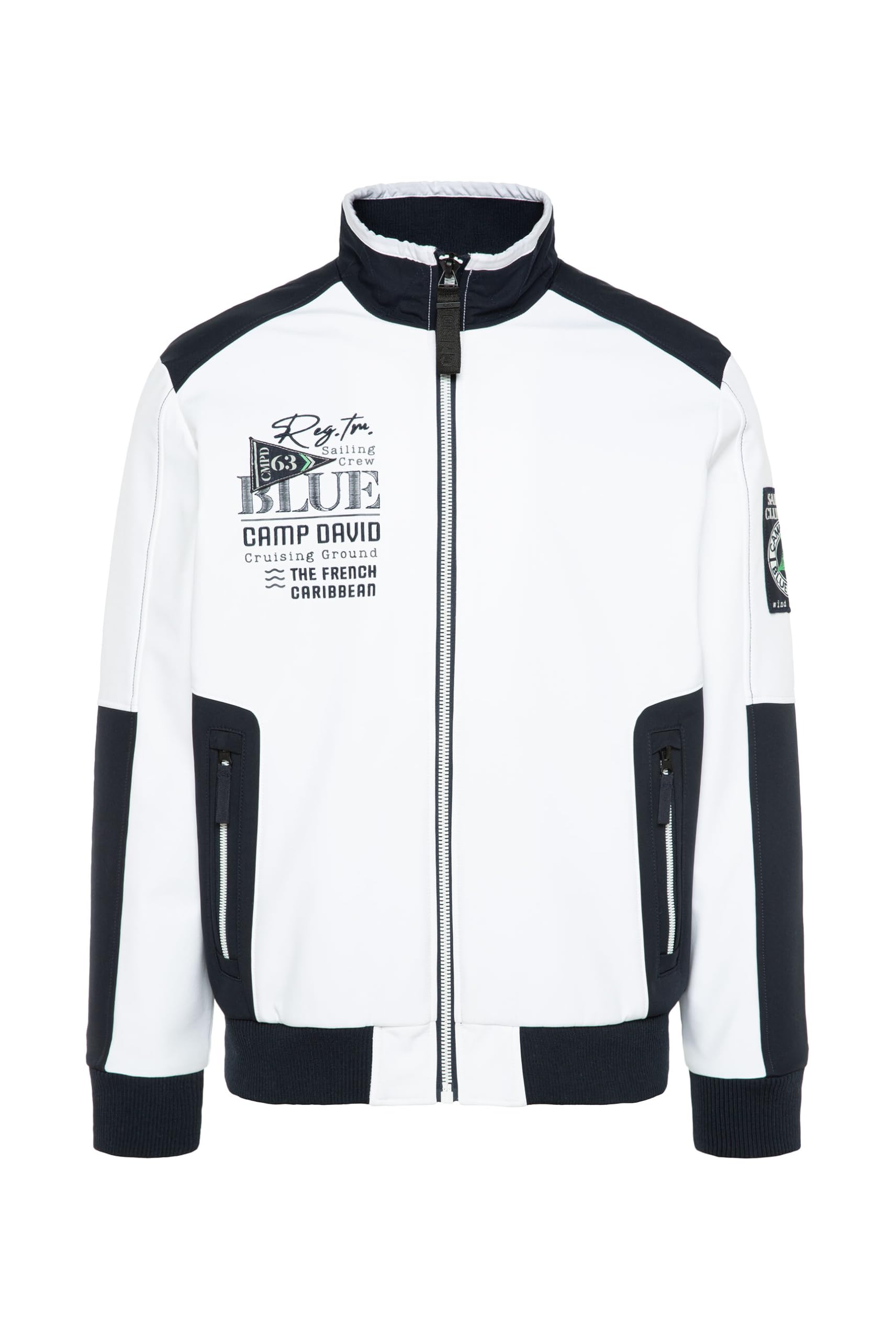 Camp David Herren Softshelljacke mit Colour-Blocking