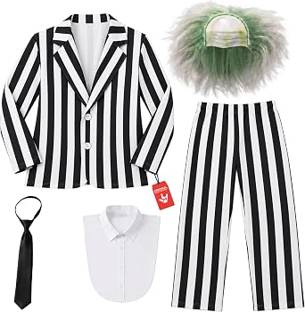 Fun Shack Striped Suit Costume, Fancy Dress, Mens Halloween Costumes