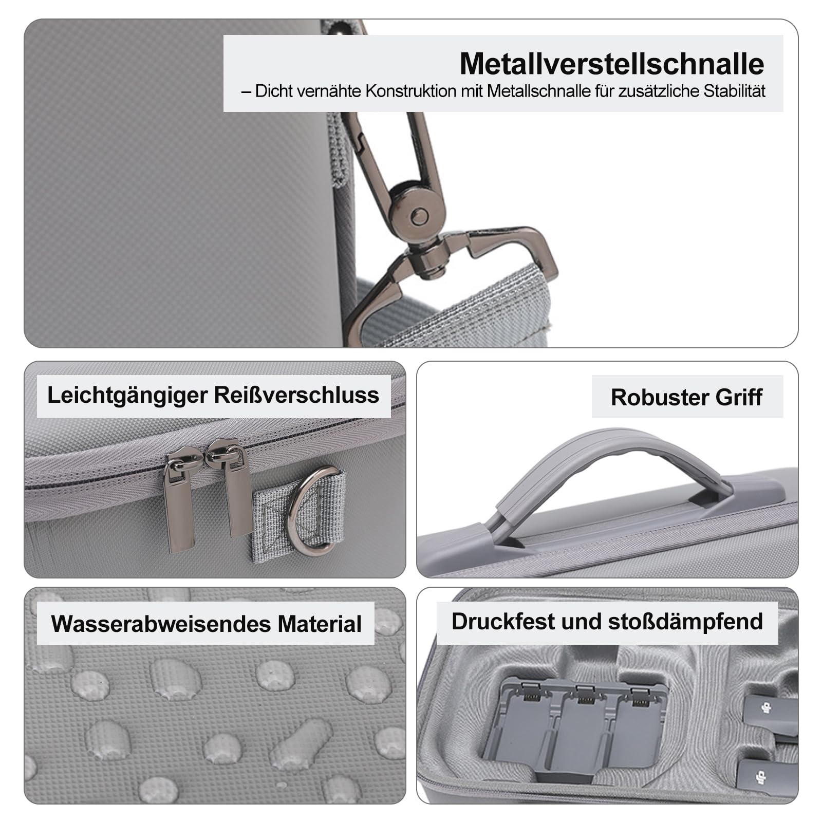 Tasche für DJI NEO 2, Harte Tasche für DJI Neo 2 Fly More Combo, Tragetasche für Neo 2 Fly More Combo Zubehör, Handtasche Case für Neo 2 Drohne RC-N3 Controller Bag, Akku-Ladegerät-Hub