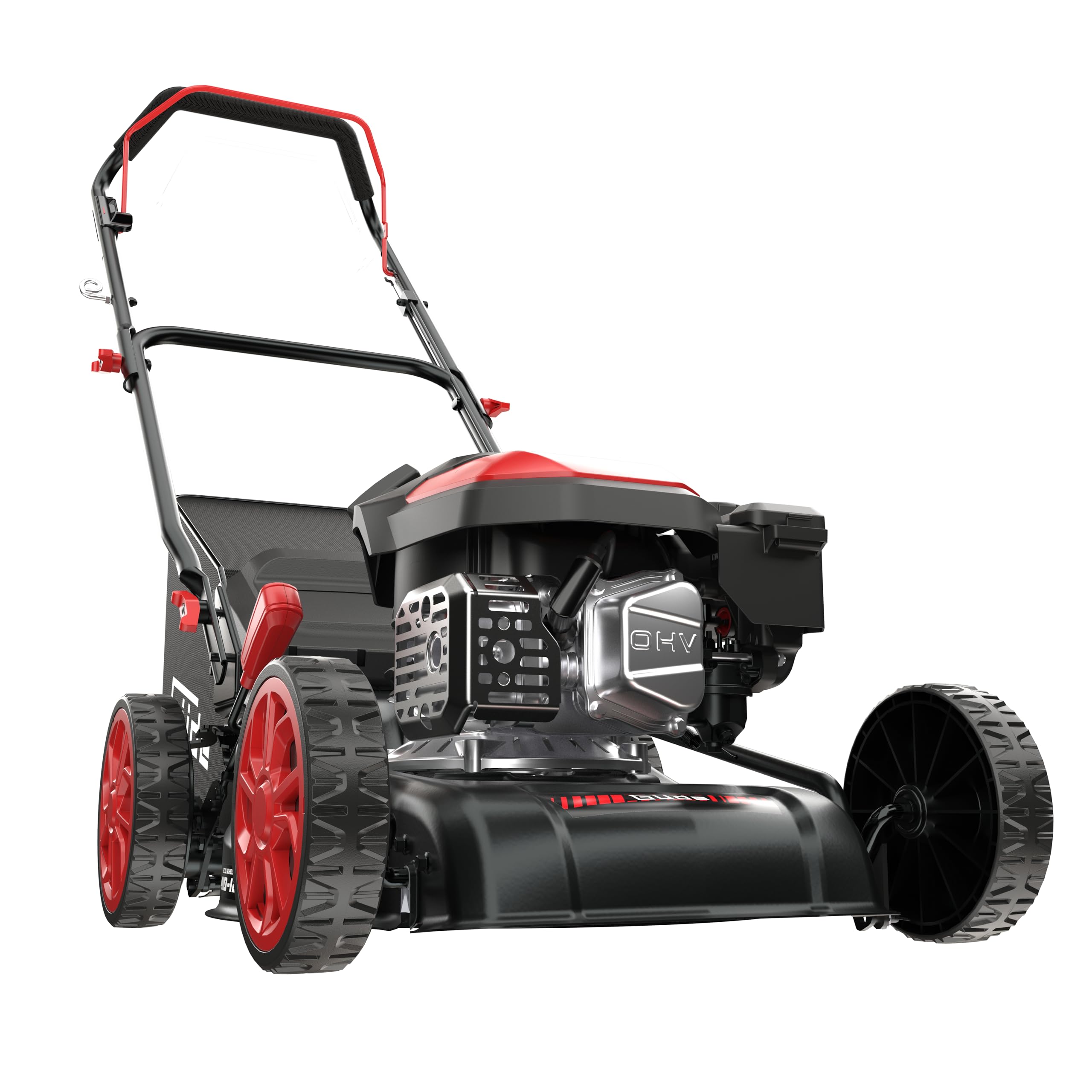 Güde EW 410-127 Eco Wheeler - Cortacésped de Gasolina, Motor de 4 Tiempos, cilindrada de 127 centímetros cúbicos, 2 kilovatios, 2,7 CV, Ancho de Corte de 41 centímetros, Ajuste de Altura de Corte de