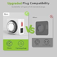 Vista 4 de Century - temporizador mecánico resistente con doble salida, 24 horas