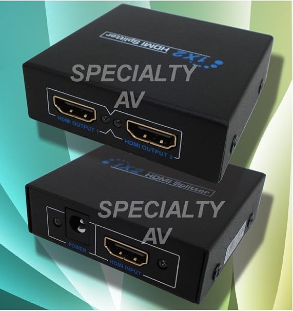 1x2 HDMI Distribution Amplifier Amp Splitter Multiplier 3D Capable