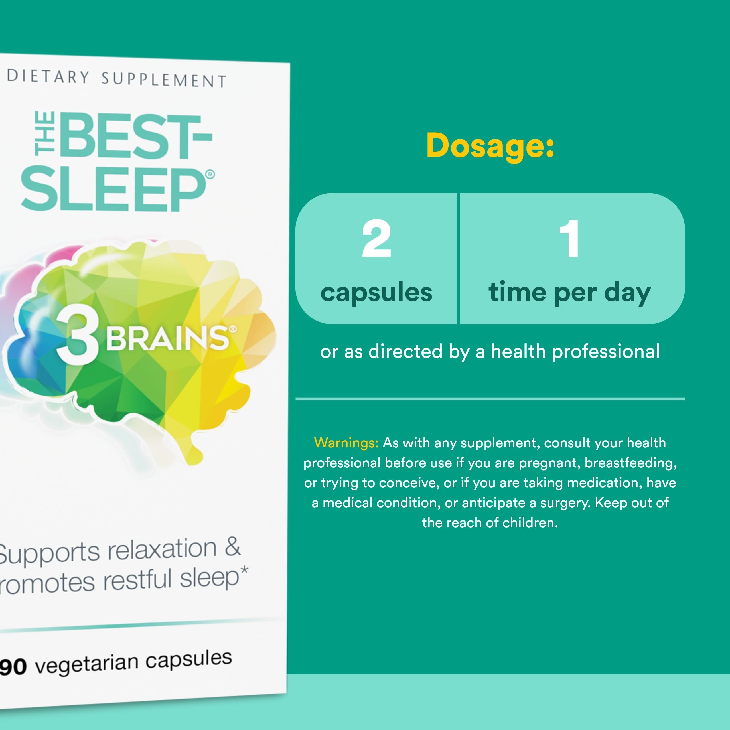 Natural Factors The Best-Sleep Melatonin-Free Sleep Support*, 90 Veg Caps — Amazon image 3