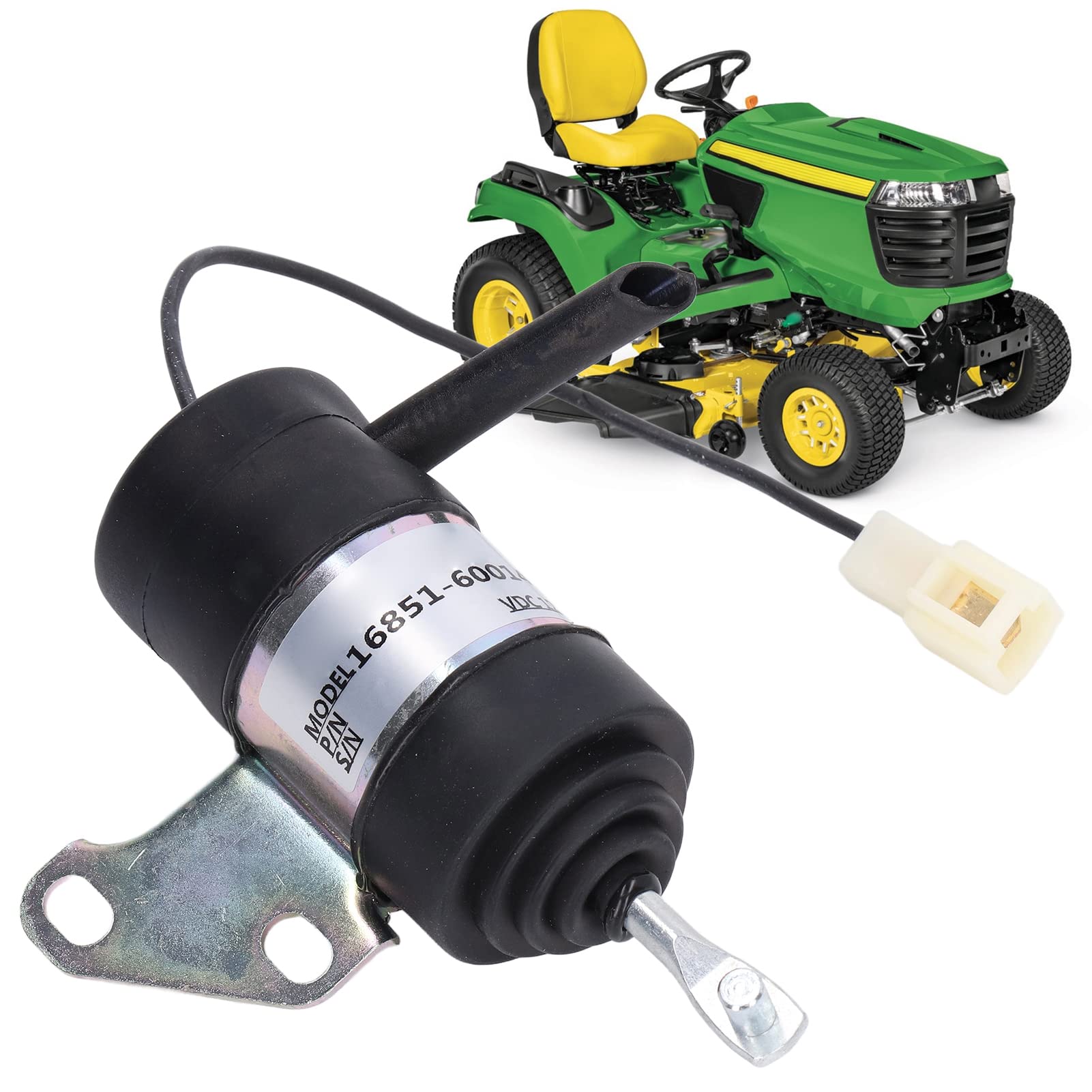Solenoide di arresto, solenoide di arresto di spegnimento del carburante, 16851‑60014 Sostituzione per Kubota BX2230D RTV900R RTV900T B7410D BX1500D BX1800D