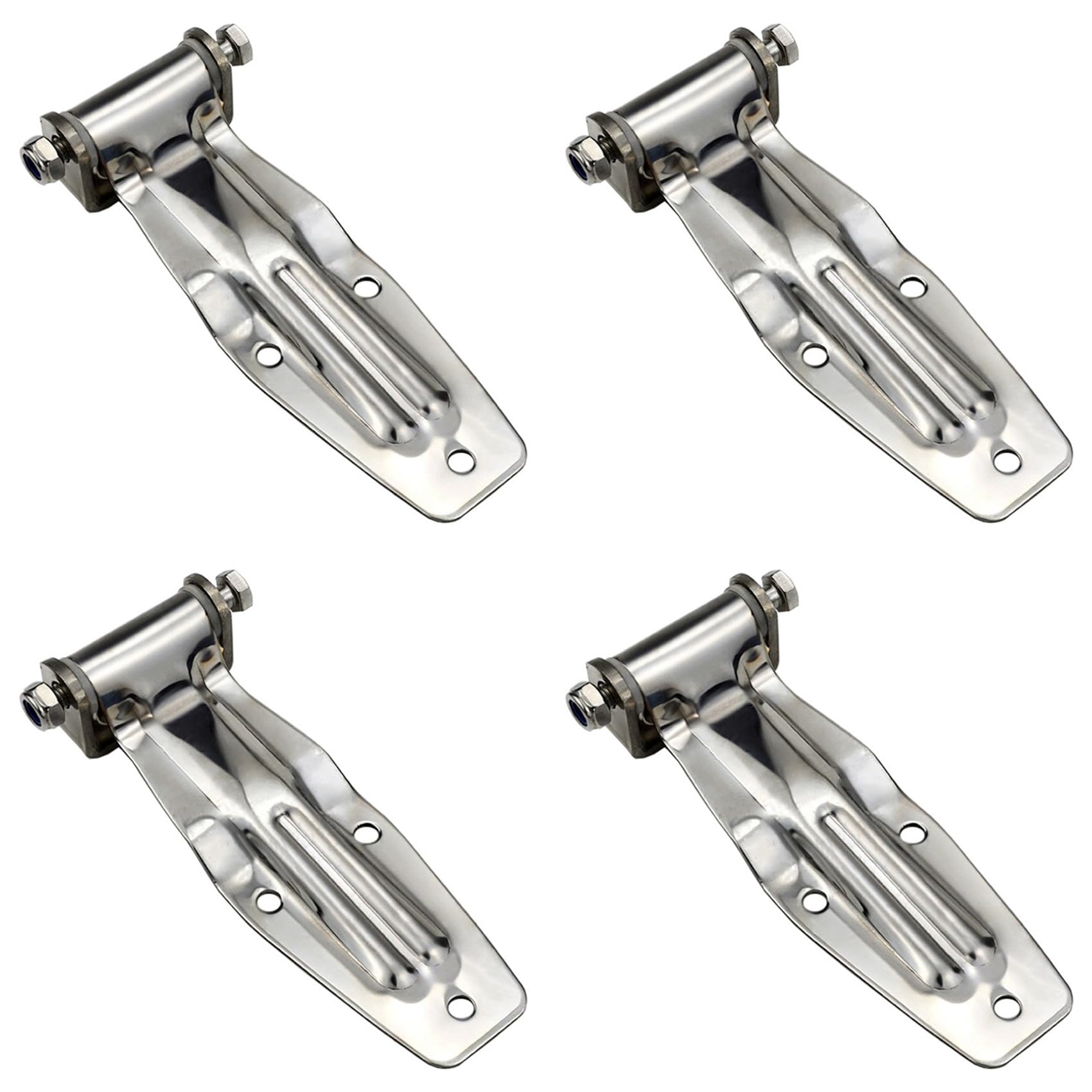 Jnchdghwa As Shown 4X Stainless Steel Container Door Hinge Refrigerated Cold Store Compartment Fitting Truck Van Express Car Part