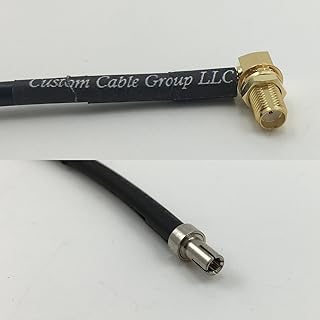 6 inch RG188 SMA FEMALE ANGLE to TS-9 MALE Pigtail Jumper RF coaxial cable 50ohm Quick USA Shipping