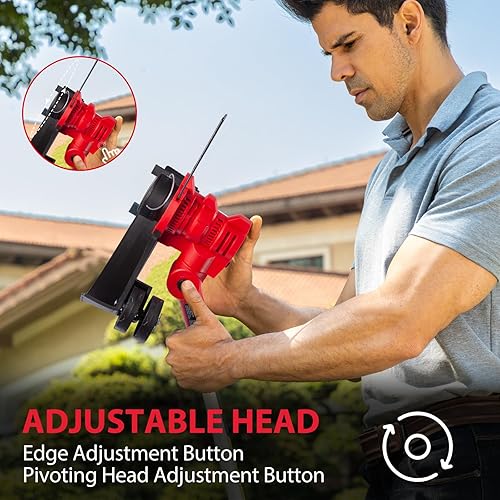 Miniatura 6 de PowerSmart Kit combinado de recortadora y bordeadora de hilo de 40 V máx. 2 en 1 + soplador de hojas de 40 V, batería de 4.0 Ah y cargador incluidos