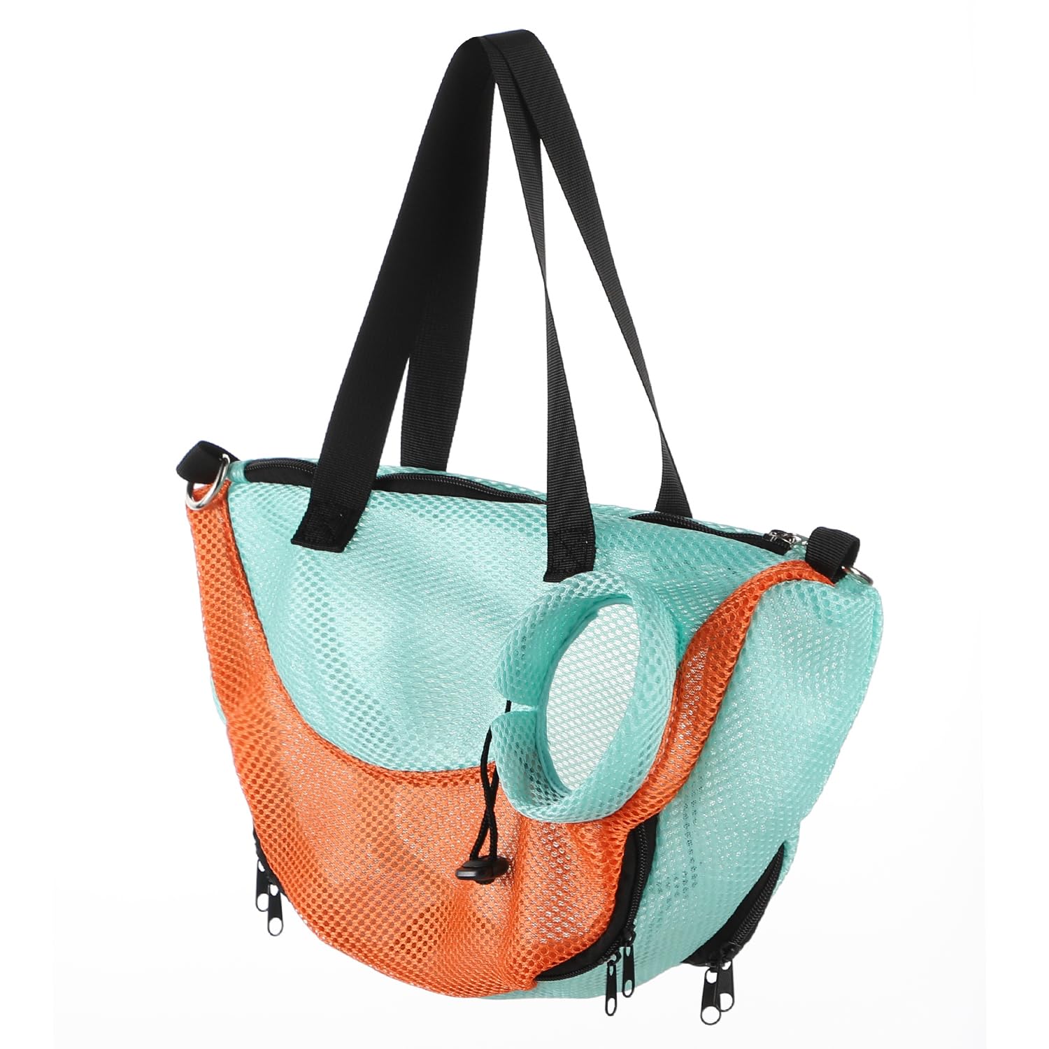Portable Cat Carrier Breathable Mesh Small Dog Carry Bag 1.5kg Puppy Kitty Sling Carrier Pet Carriers Shoulder Tote Bag with Adjustable Shoulder Strap for Outdoor Traveling Subway Shopping