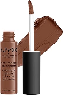 NYX PROFESSIONAL MAKEUP Soft Matte Lip Cream, High-Pigmented Cream Lipstick - Rome, Medium Warm Brown