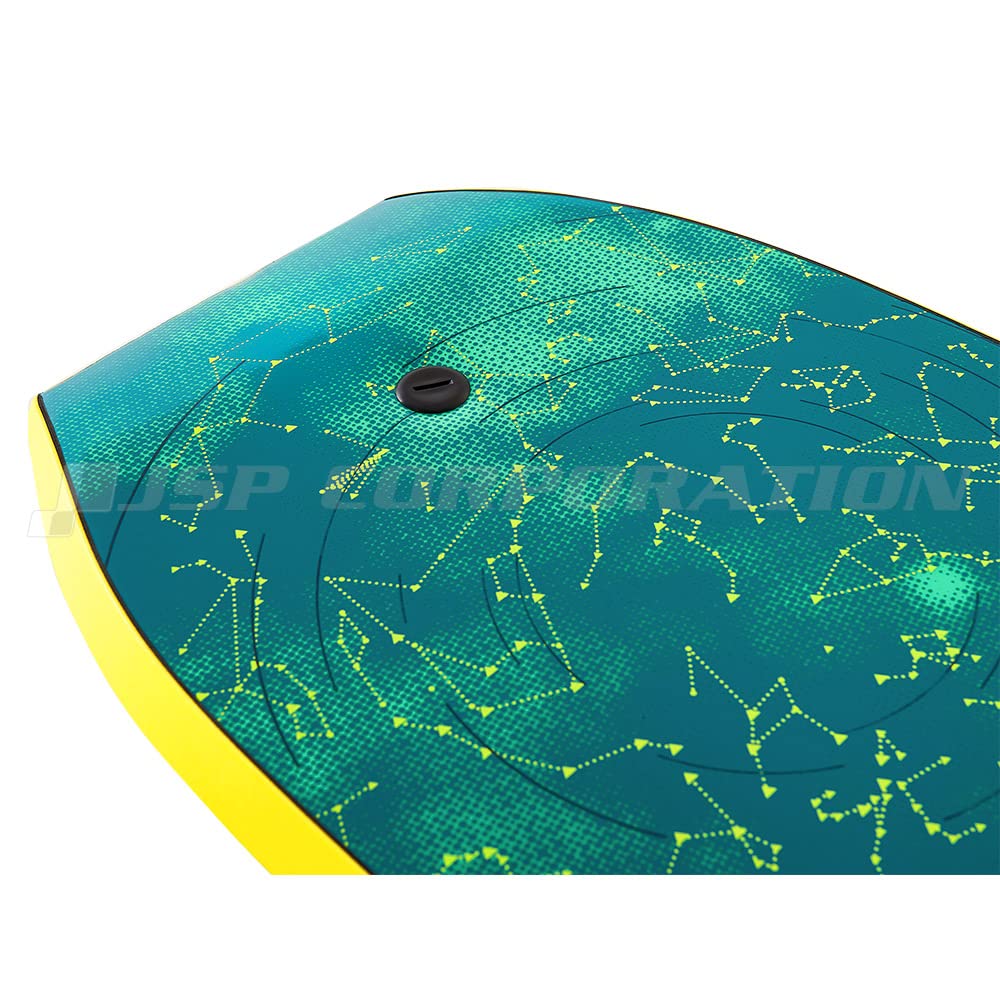 Bodyboard Aztron ERIS 39 – Super Léger Et Durable Pour Débutants, Jaune, Noyau EPS étanche, Poids Recommandé 40-60 Kg