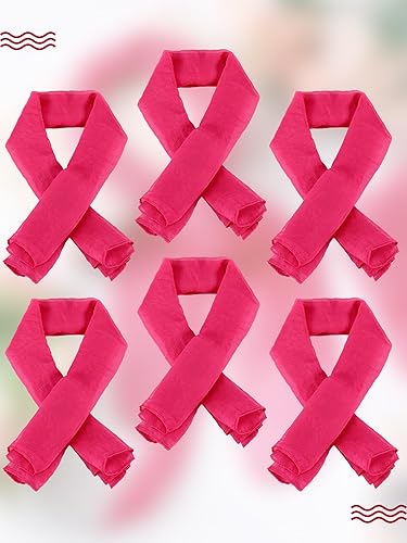 Miniatura 5 de Boao 6 bufandas de gasa de los años 50, bufanda cuadrada para el cuello, bufandas para la cabeza, bufandas vintage suaves de poliéster para mujeres,