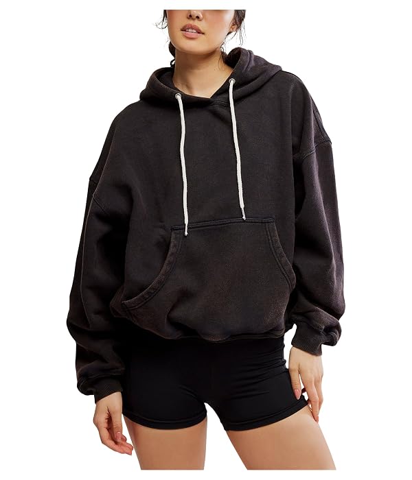 Free People Womens Ctw Final Call Hoodie Black XL by Free People - Used condition - US$42.77