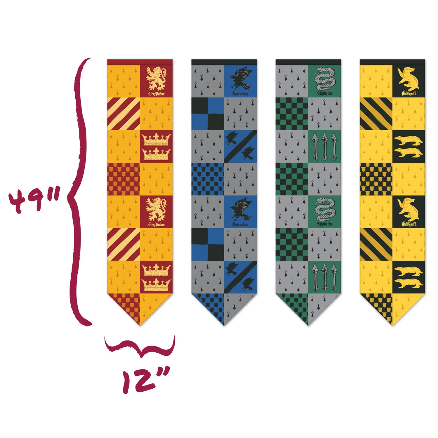 Harry Potter Quidditch Banner, 30,5 x 124,9 cm, offizielles Lizenzprodukt