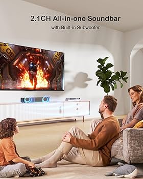 Amazon.com: ULTIMEA 2.1ch Compact Sound Bar for TV, Built-in
