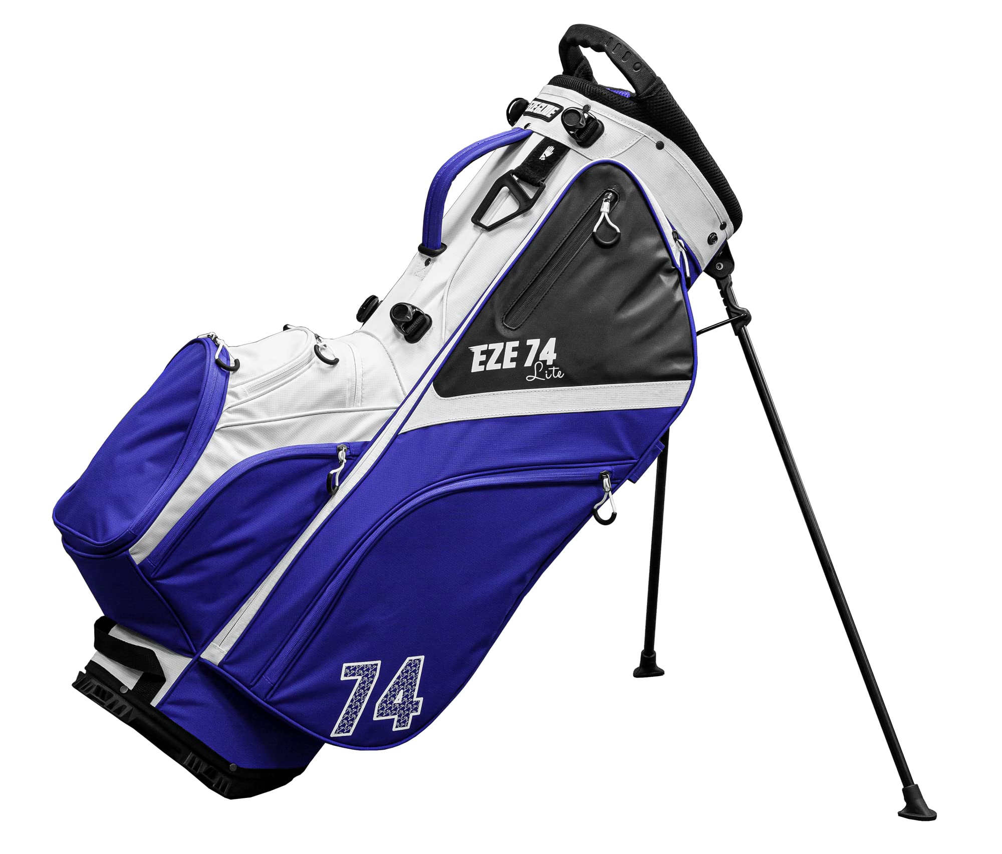 EzeGlide Eze 74 Lite Golf Hybrid Stand/Cart Bag - White/Navy