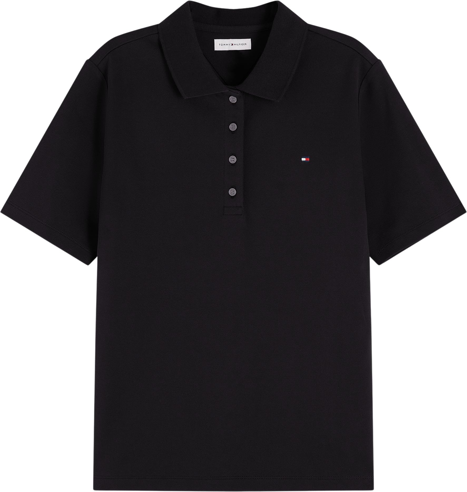 Tommy Hilfiger Donna Maglietta Polo Maniche Corte 1985 Pique Regular Fit