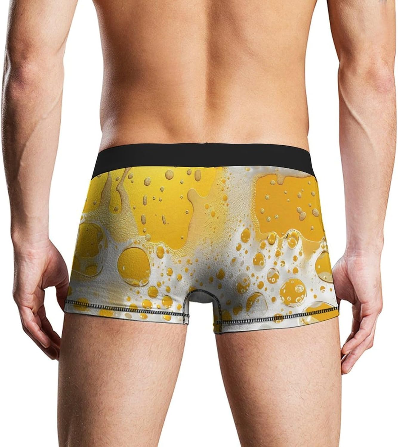 Beer Foam Novelty Men's Trunks Soft Breathable Underwear Patterned Stretch Briefs