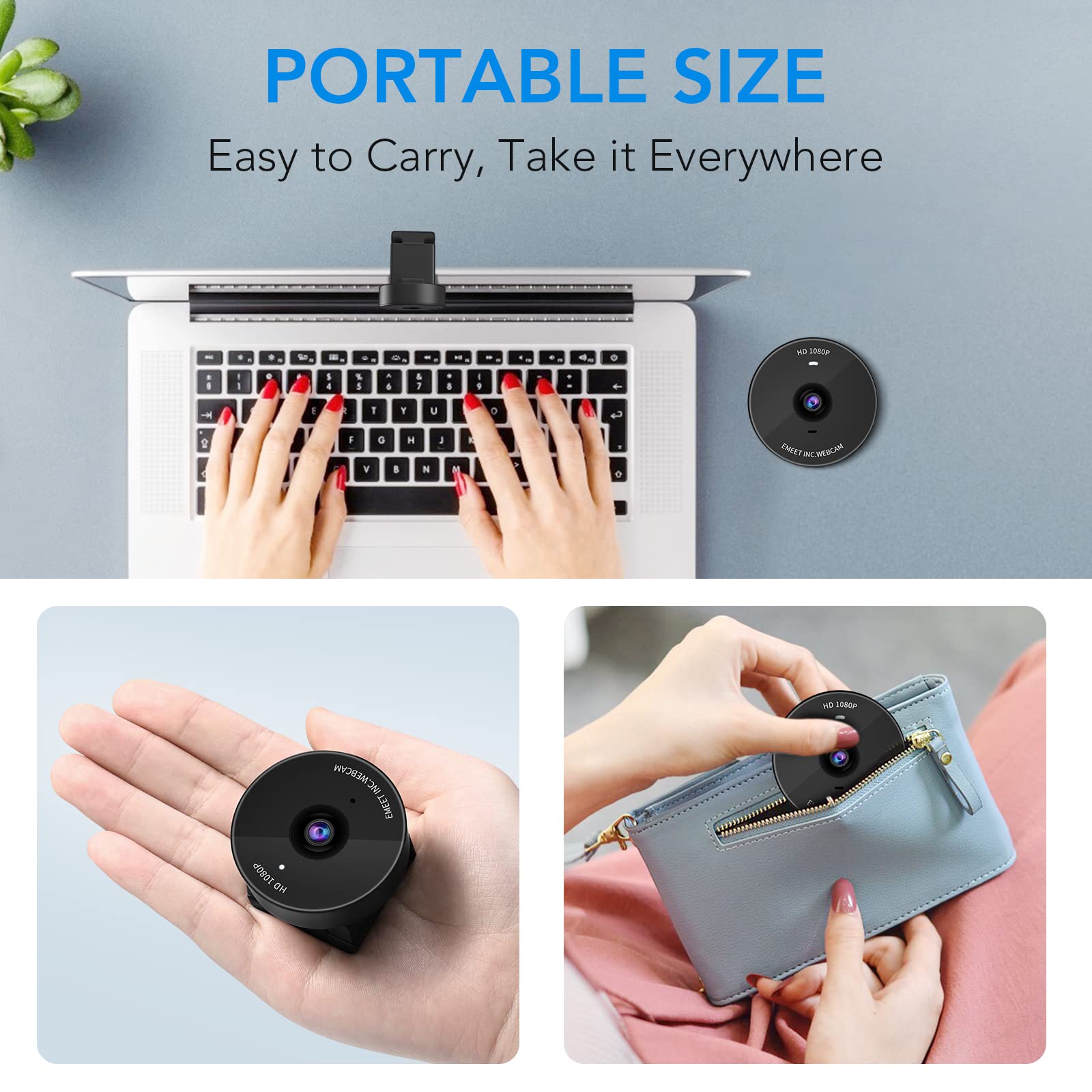 1080P Webcam eMeet 2022 Model C950 Webcam with Microphone, Innovative