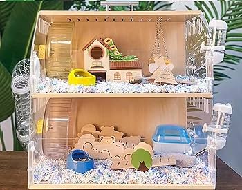 Amazon | ハムスターケージ 小動物ケージ クリアケージ 大型