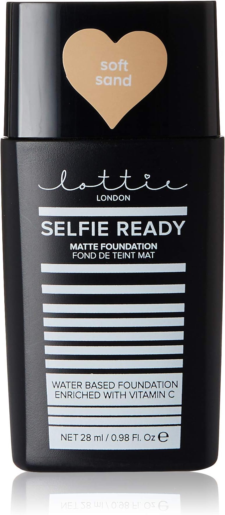 Lottie London Selfie Ready Medium Coverage Matte Foundation, Soft Sand, 28 g