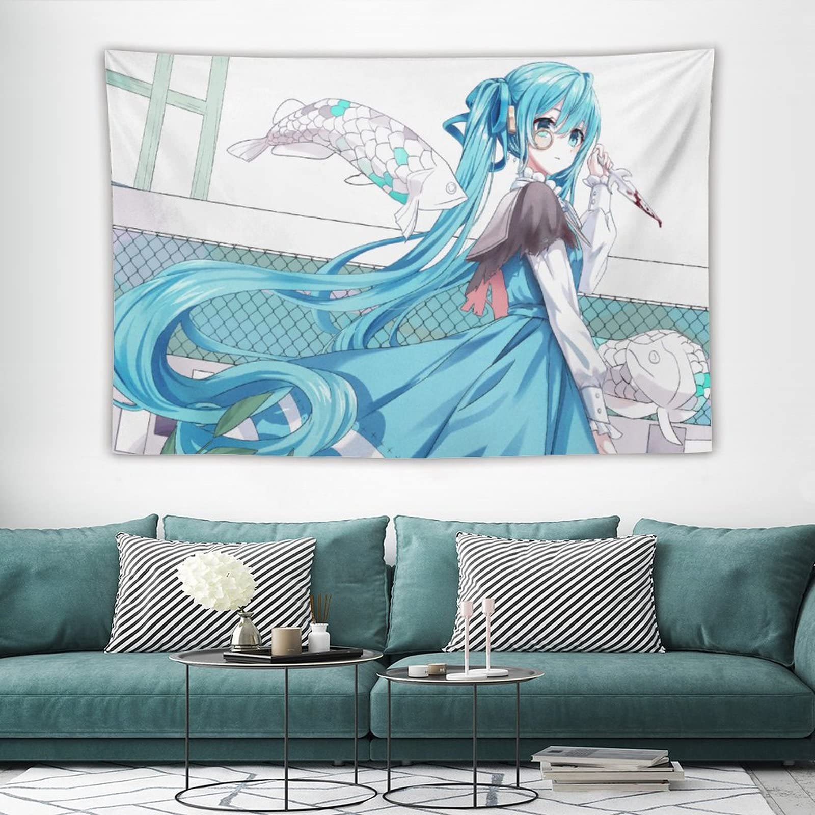 壁掛け　シルクタペストリーラグ　(ピカソ風デザイン) Amazon.co.jp: 初音ミク タペストリー アニメ 大判 タペストリー