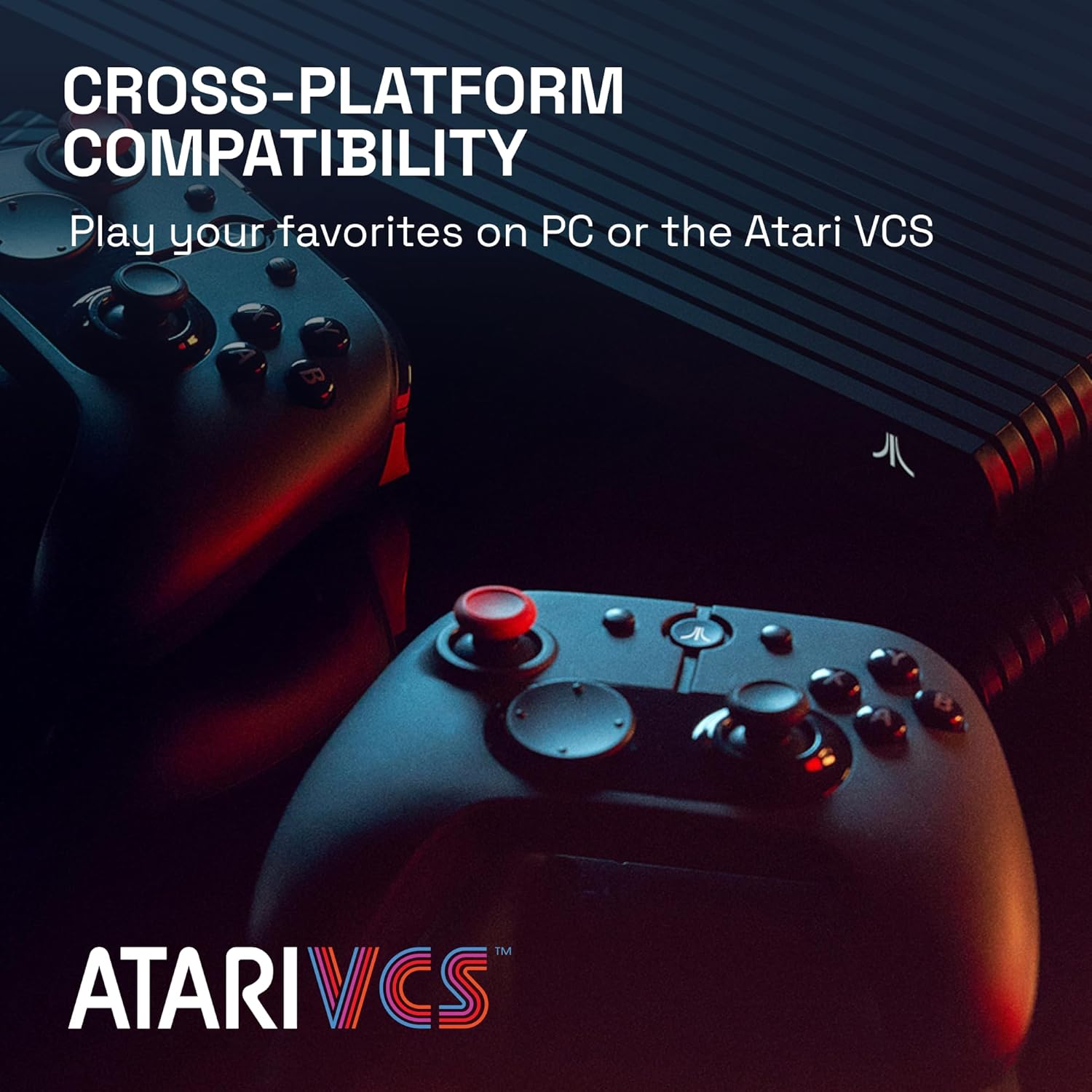 Atari VCS Wireless Modern Controllers with Atari VCS console