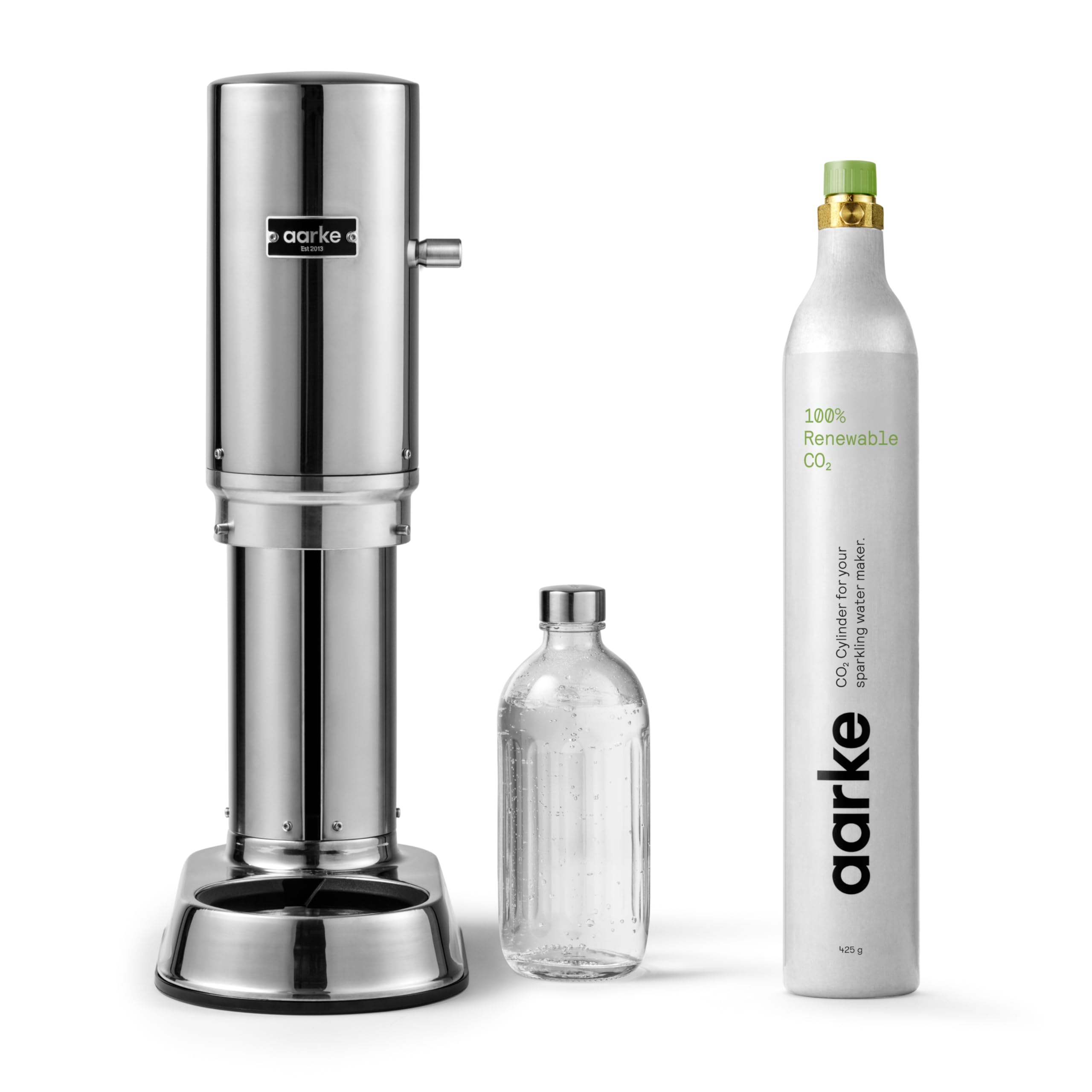 Aarke Carbonator Pro, Wassersprudler mit Glasflasche