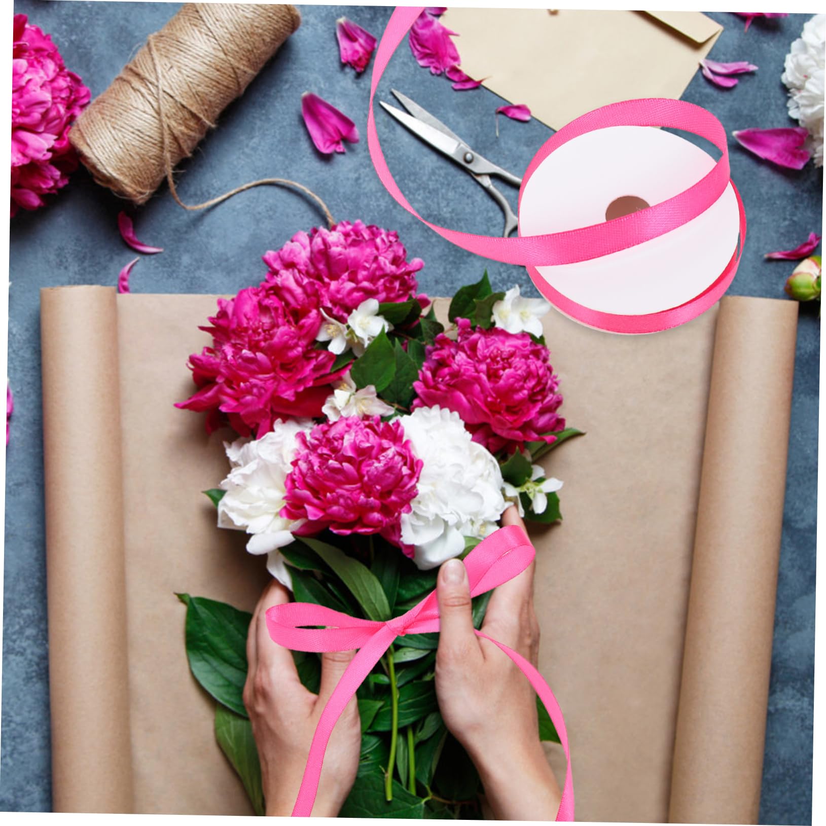 PLAFOPE 18rollos Cintas Decorativas De Satén Para Manualidades y Decoración De Bodas De Metros Para Embalaje y Proyectos Creativos