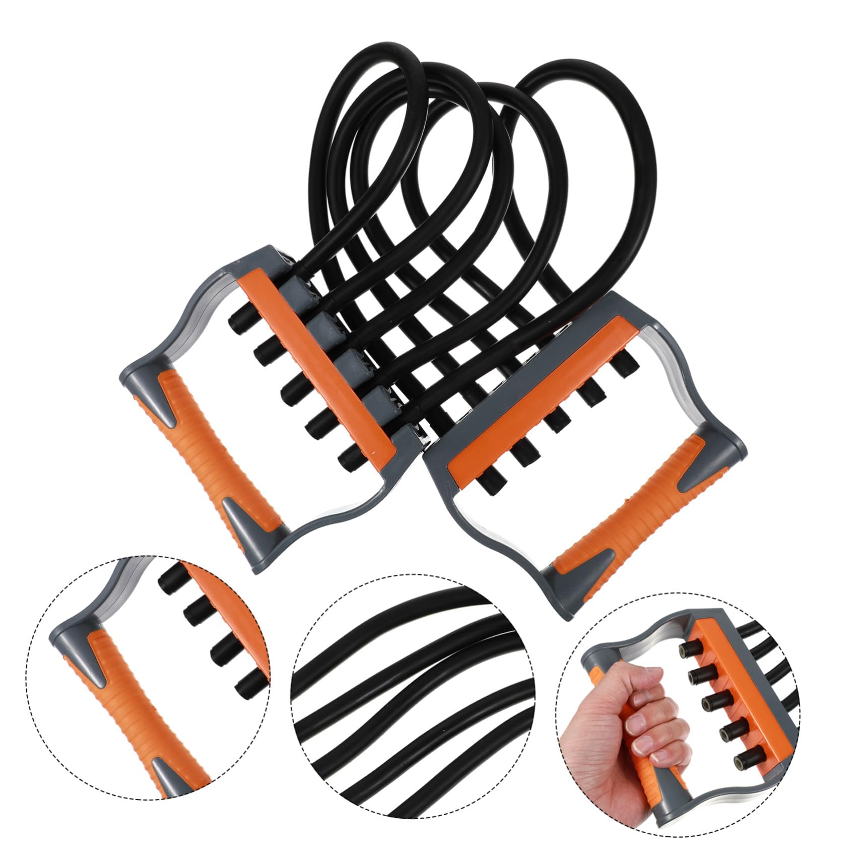 ABOOFAN Brust Expander mit Verstellbaren Widerstandsbändern Ergonomische Griffe Leichtes Fitnessgerät für Muskelaufbau Zuhause Multifunktionales Trainingsgerät für Kraft und Dehnung