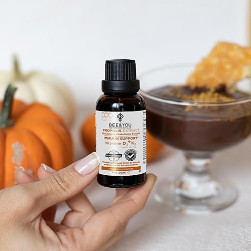 Miniatura 2 de BEE and You Extracto de propóleo 100% natural Vitamina D3 K2 de alta potencia, suplemento de apoyo inmunológico, antioxidantes, desintoxicación