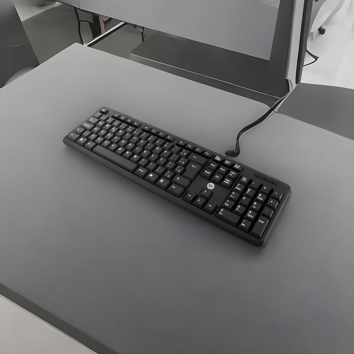 Teclado Preto 0014 Bright CX 1 UN com fio e USB