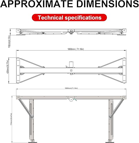 Miniatura 22 de POLESTAR - Gato eléctrico de lanza para remolque de 5000 lb, tipo A-Frame con funda impermeable y luz LED para casas rodantes, remolques y RV, 12 V