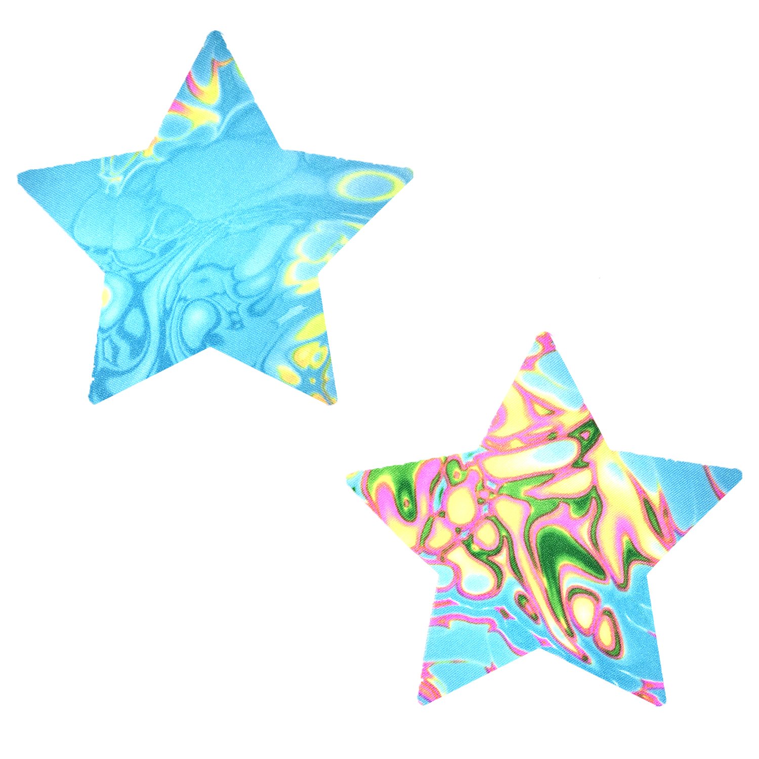Neva Nude Iridescent Crystal Beamz Nipztix Pasties Nipple Covers for Festivals, Raves, Lingerie and More, Made in USA