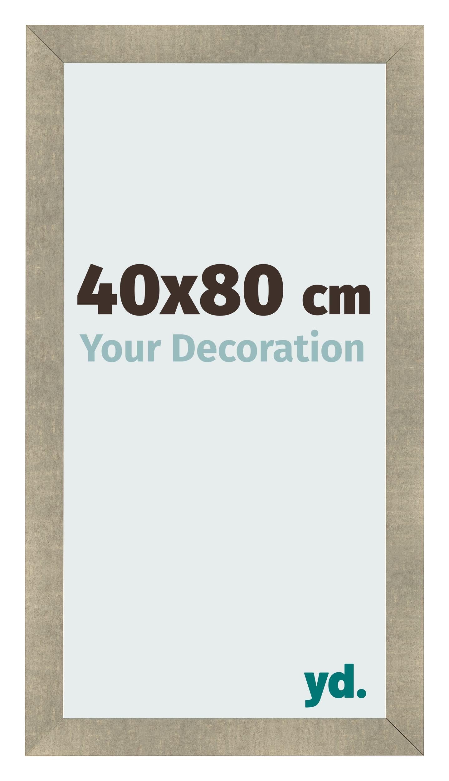 Your Decoration - Picture Frame 40x80 cm - Gold Antique - Decorative Wall Frame in wood with Antireflection - Frame 40x80 - Pisa
