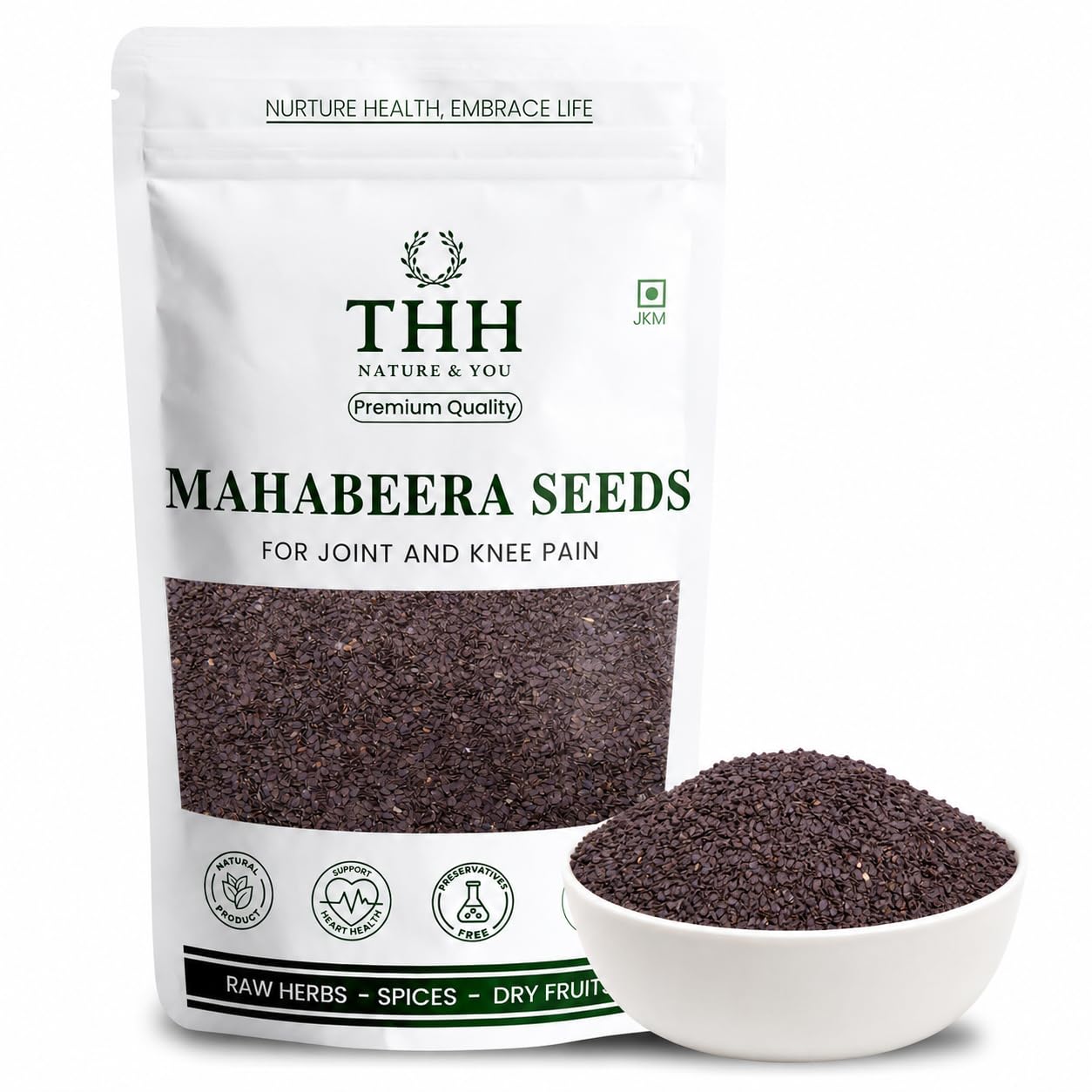 THH Premium Mahabeera Seeds 400g | 100% Pure Mahabeera Ginjalu | Supports Joint Flexibility, Bone Strength, Healthy Circulation & Overall Vitality