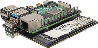 Geekworm for Raspberry Pi 4 NVME HAT, X876 V1.1 NVME M.2 SSD Storage Expansion Board UASP Supported Compatible with Raspberry Pi 4 Model B Only Support Key-M 2280 SSD