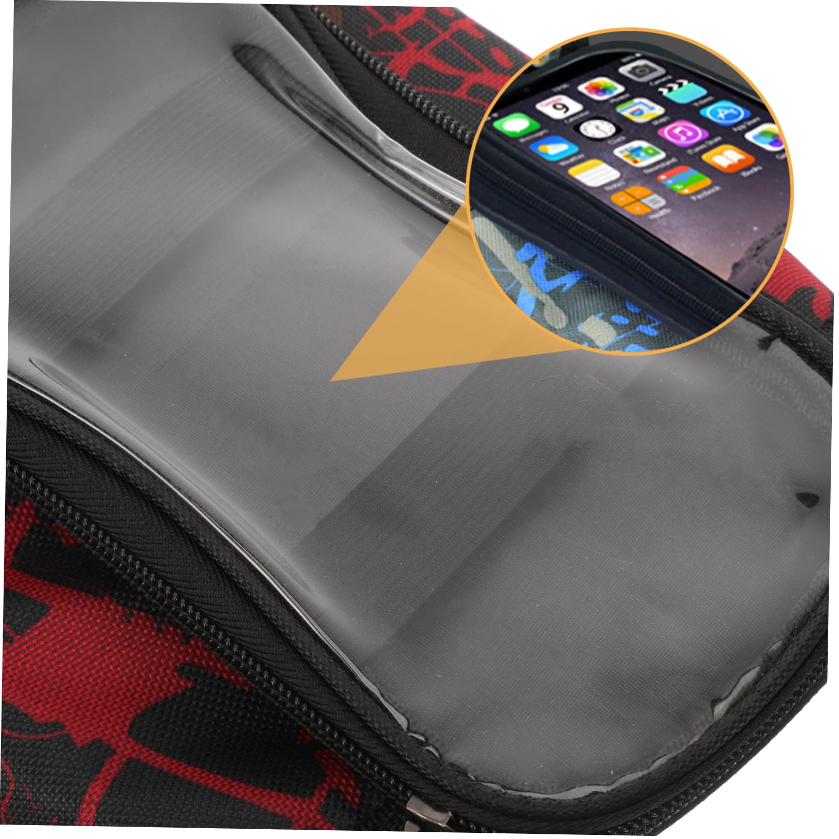 INOOMP 4 Stück Fahrrad Handy Halterung Satteltasche Abnehmbare Fahrradtasche für Smartphones mit Regenschutz für Straßen und Mountainbikes für Schlüssel und Geld