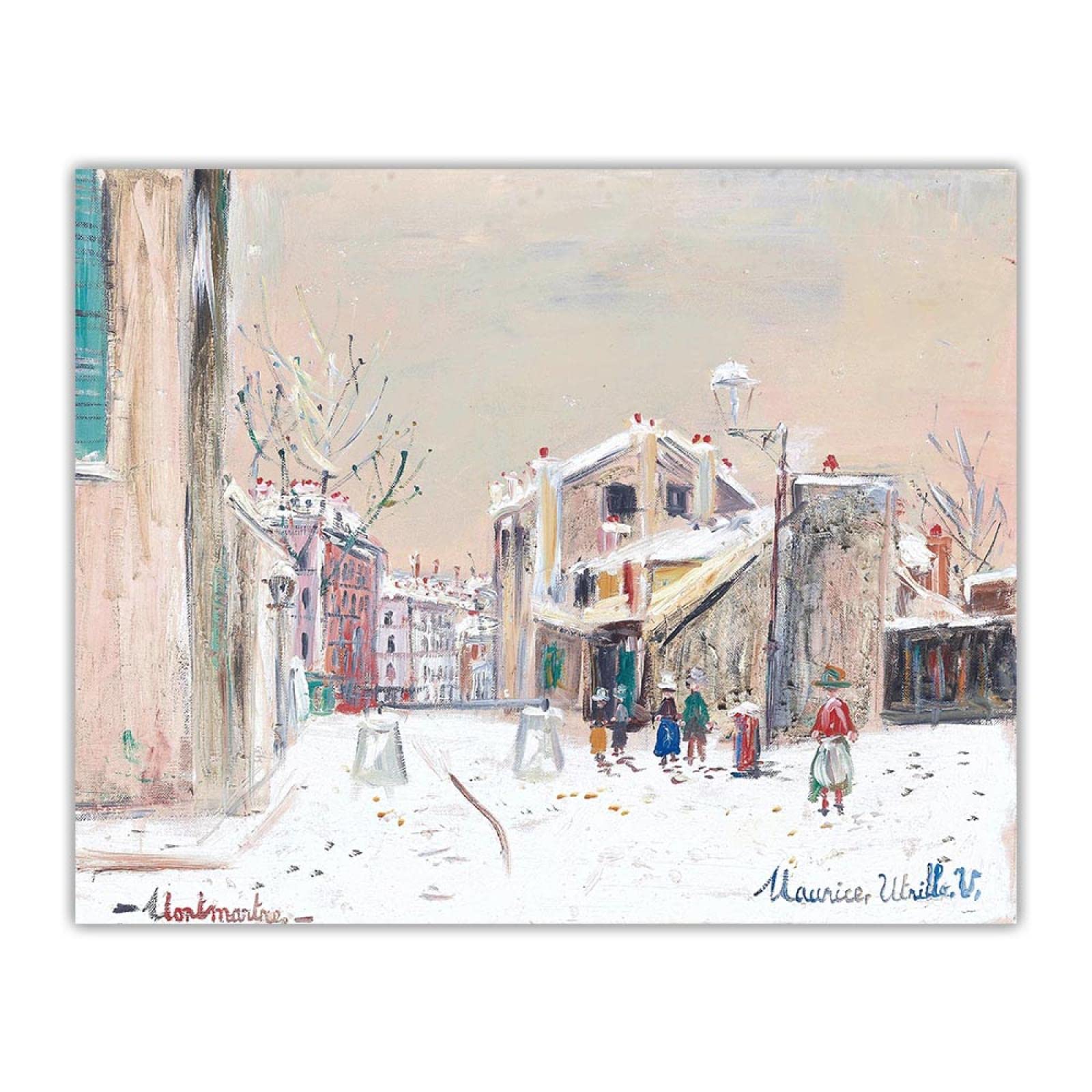 Amazon｜モーリス・ユトリロ「モンマルトルのミミ・ピンソンの家、1945