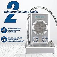 Vista 3 de Retekess TW102 - Altavoces de micrófono para ventana, sistema de intercomunicación de ventana, cable de 26.2 ft con altavoz externo fuerte, sistema