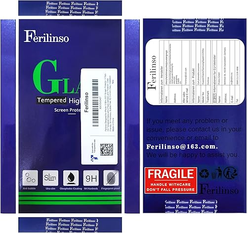 Miniatura 9 de Ferilinso Protector de pantalla diseñado para iPhone 13 Mini, 3 unidades de vidrio templado HD con 2 protectores de lente de cámara, compatible con