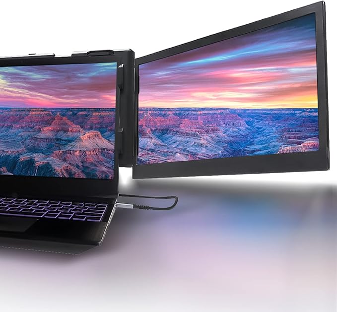 Teamgee Portable Monitor for Laptop, 13.3" Full HD IPS Display, USB