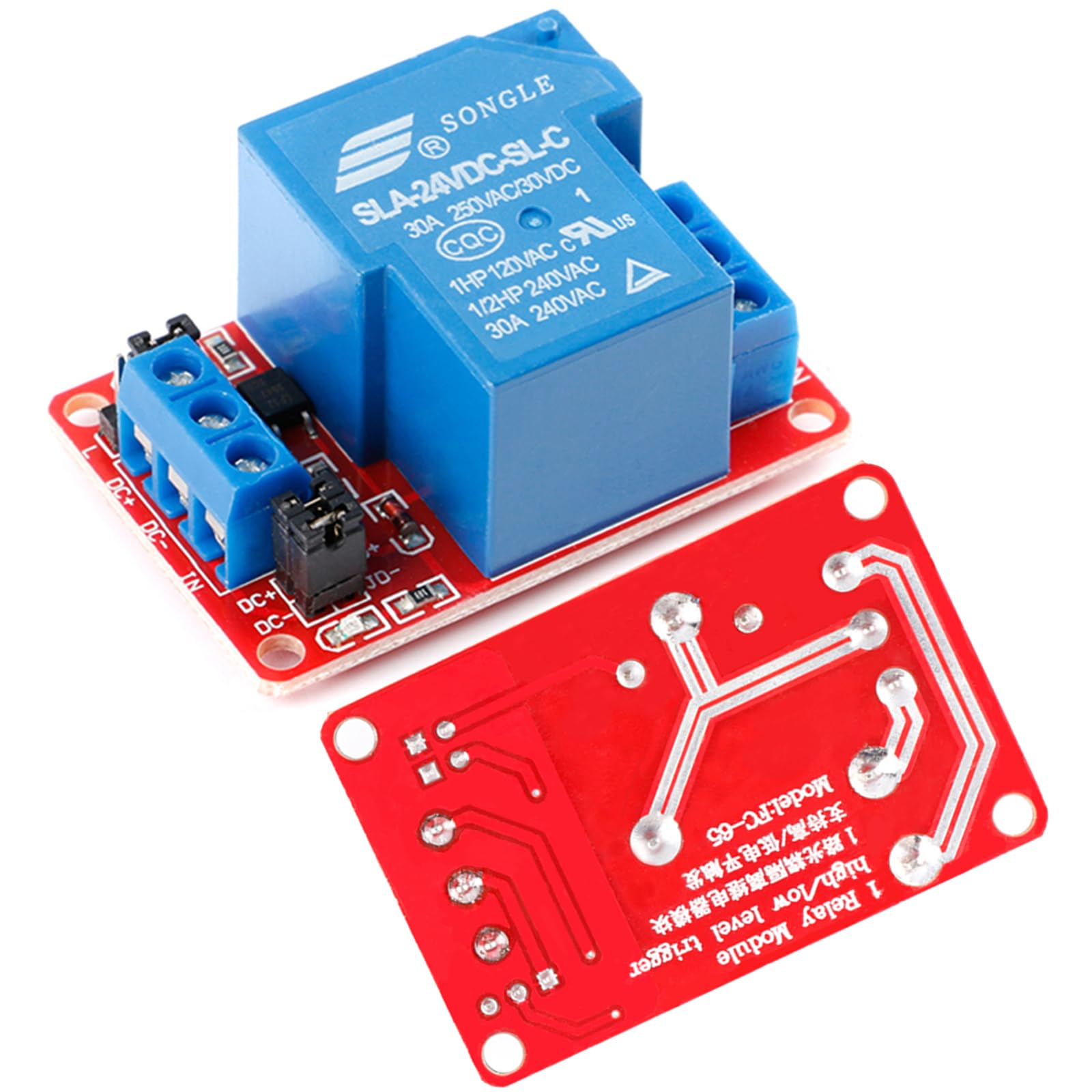 Snapklik.com : 24V 30A Relay Module, 1 Channel, Optocoupler Isolation ...