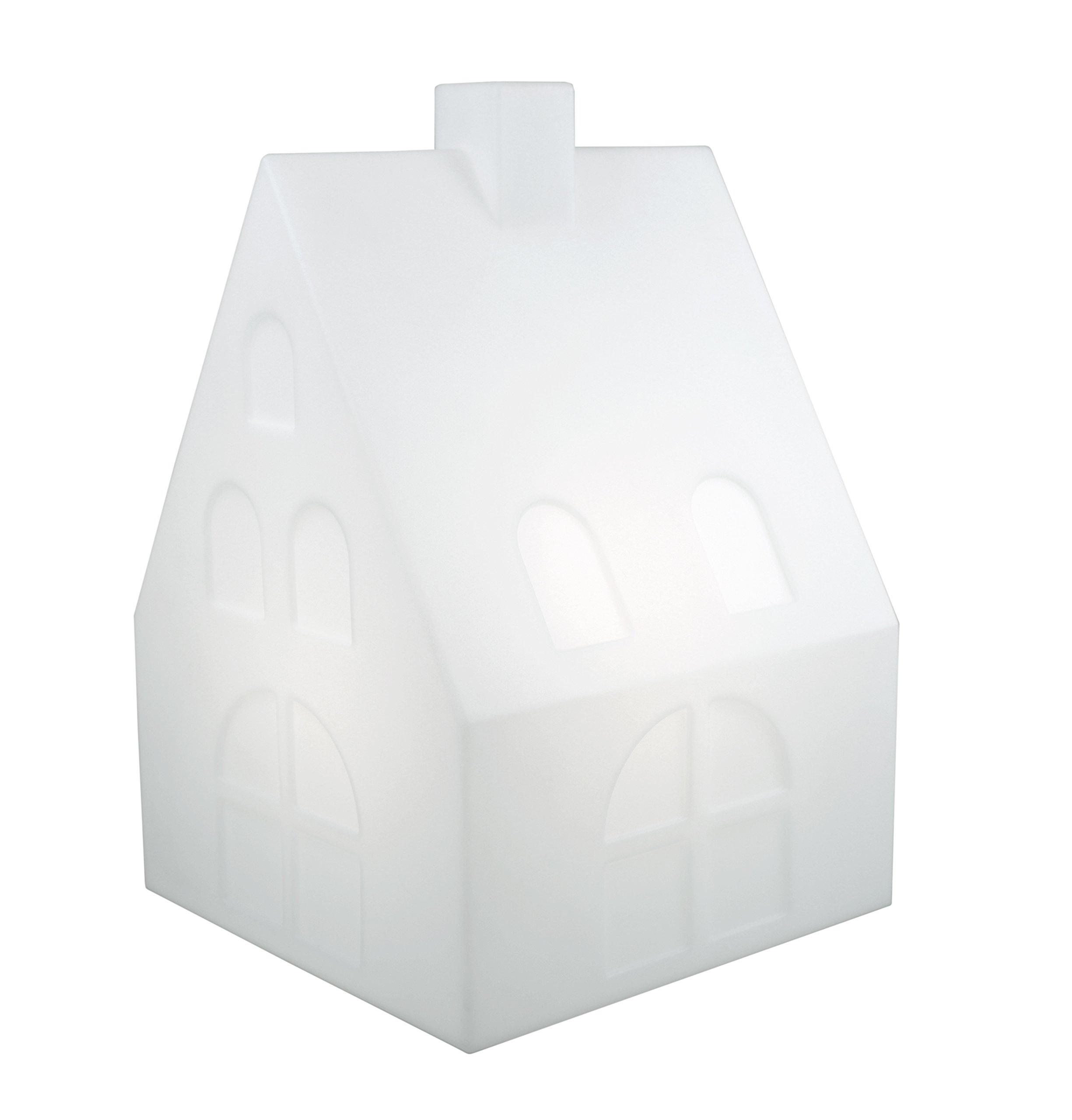 8 seasons design Shining House Solar LED Weihnachtsbeleuchtung (60 cm, weiß) inkl. Solarmodul und LED in warmweiß, als Weihnachtsdeko, Winterdeko, Deko-Solarlampe für außen