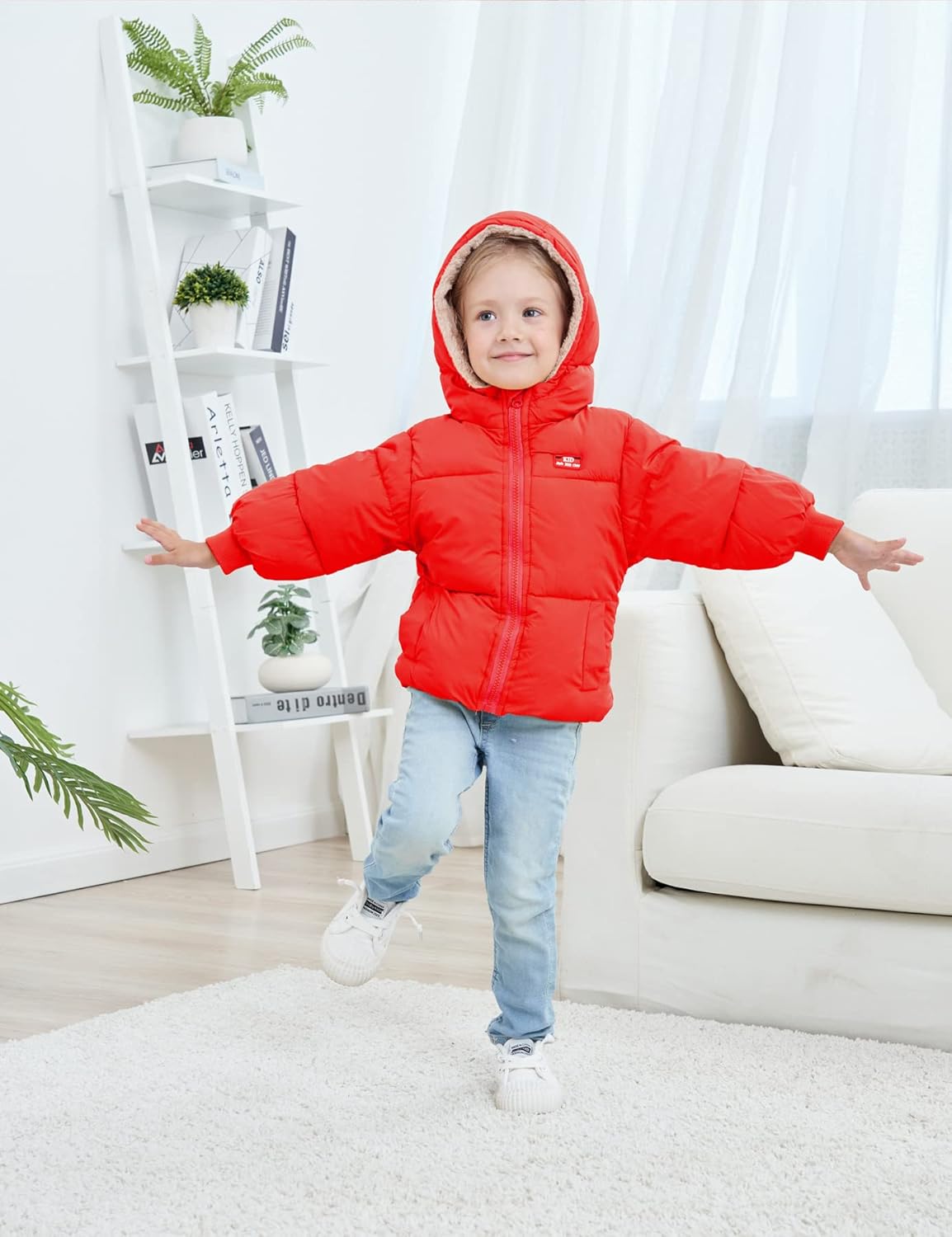 UNICOMIDEA Baby Winter Coat with Hooded Toddler Boys Girls Puffer Jackets for 12M-5T - Image 3
