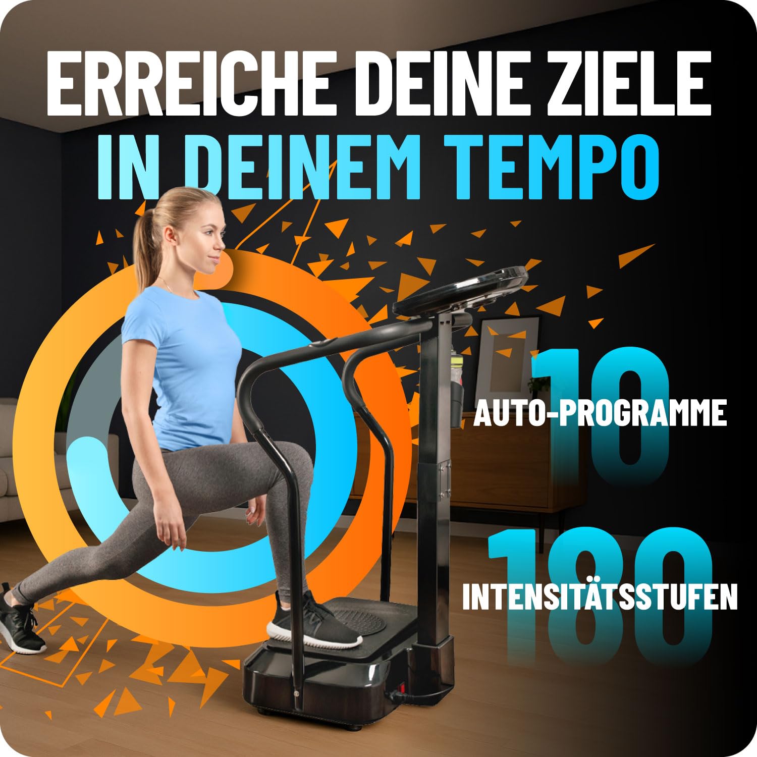Bluefin Fitness Vibration Plate | Pro Model | Upgraded Design with Silent Motors | Comes with Built in Speakers