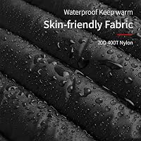 Naturehike Pehely Nadrág Férfi Női Unisex Ultrakönnyű Téli Outdoor Túrázás Kemping Kerékpár Fekete XL 4