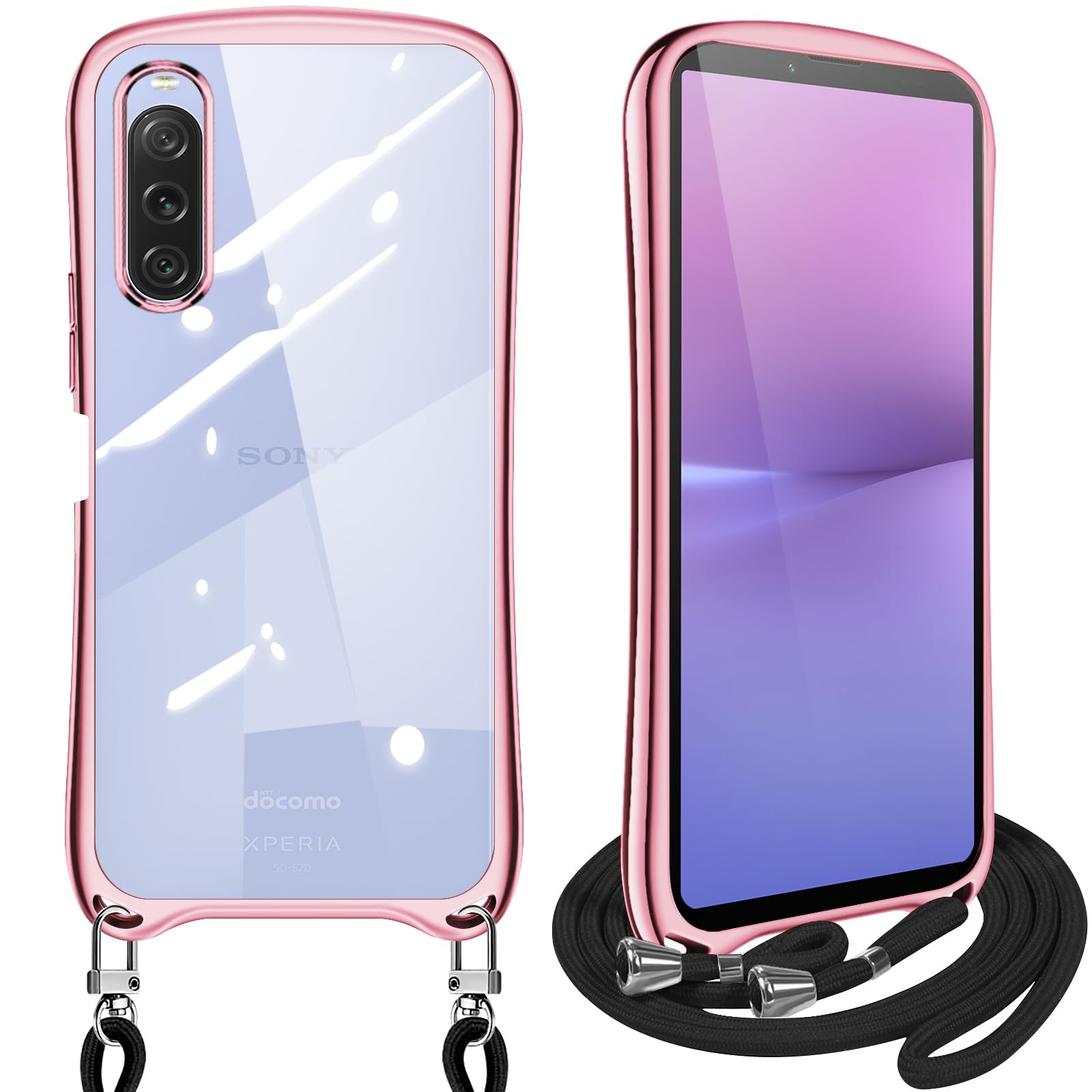 Amazon.co.jp: Xperia 10 V ケース ショルダー クリア SO-52D SOG11