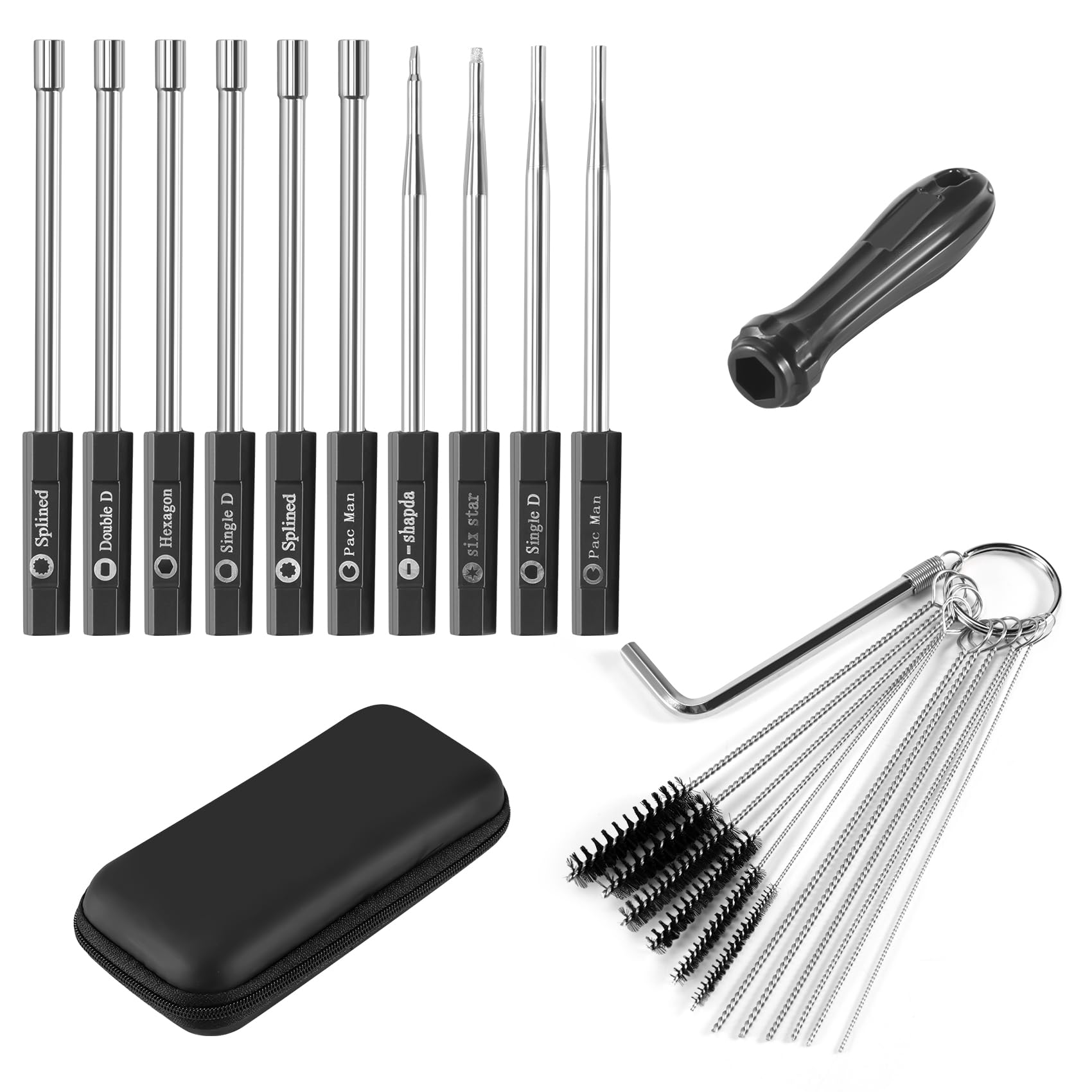 tassieroon 10Pcs Carburetor Adjustment Screwdriver Carburator Tool Kit for Engine Trimmer Weedeater Chainsaw