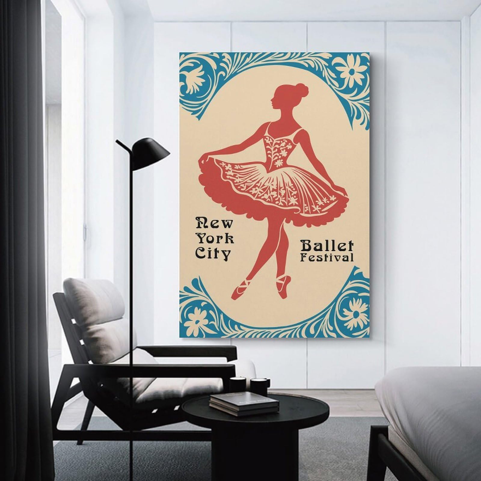 Junmoney Unframe-Style-19 New York City Ballet Festival Decorative Canvas Print 20X30inch(50X75cm), For Gallery Wall Layouts In Home Or Office, Home Wall Art For Statement Displays