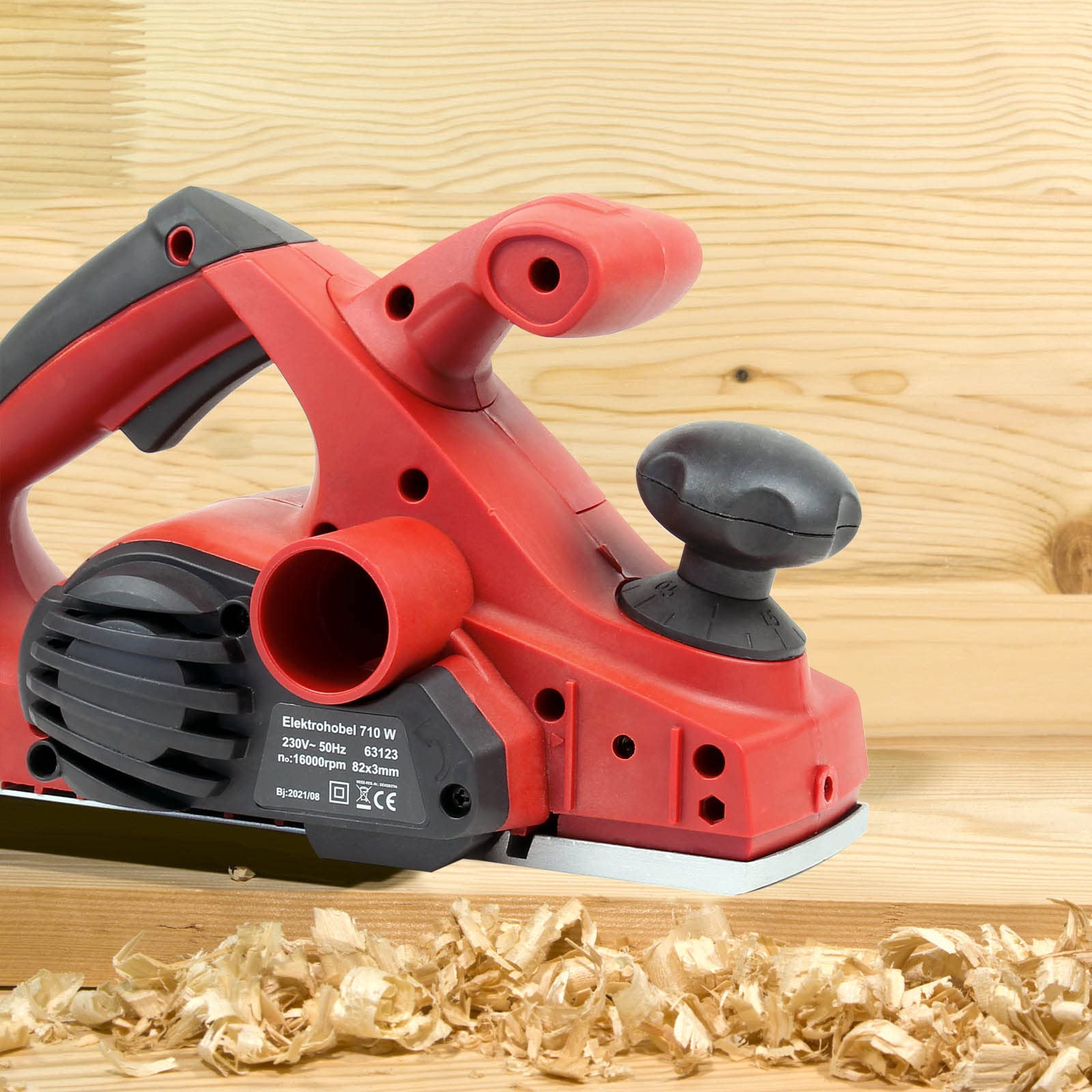 Wiltec Pialla elettrica 710W Arresto parallelo/scanalato Larghezza tagli 82mm profondità 3mm